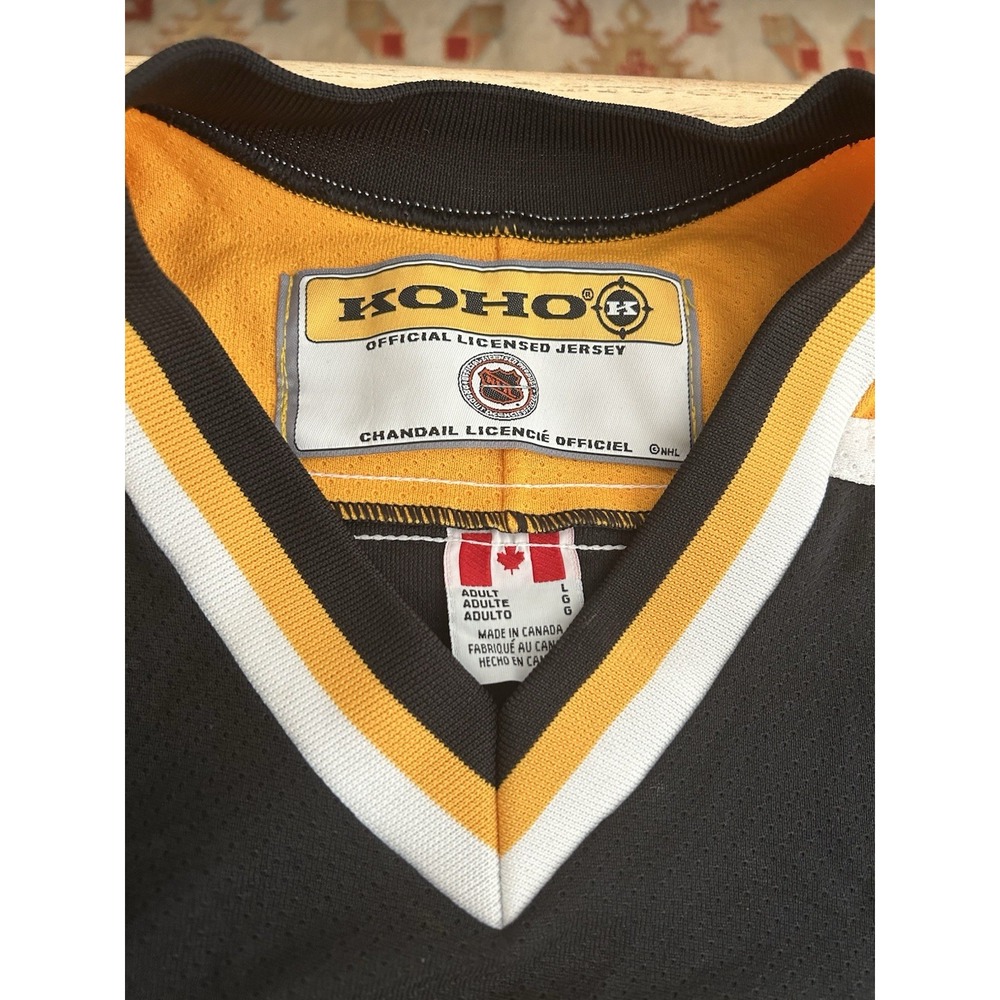 Vintage Koho NHL Boston Bruins Black Gold Hockey Jersey Mens L - Picture 13 of 14